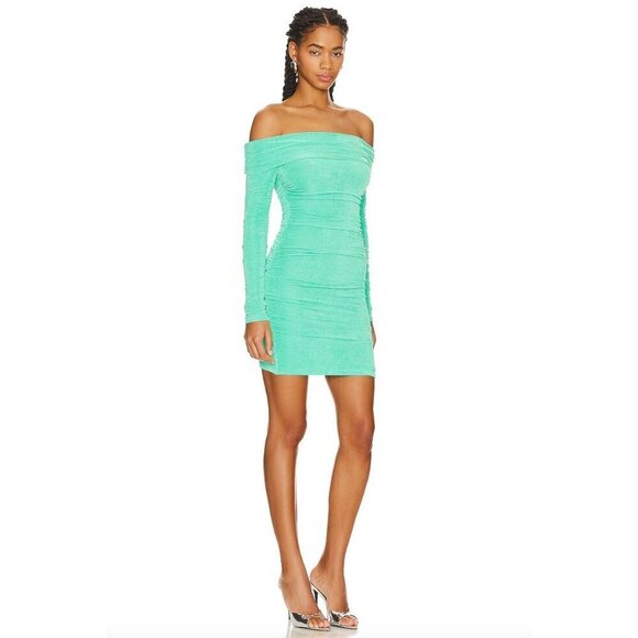 SER.O.YA Windsor Dress Pistachio Womens Size Medium - Picture 4 of 9